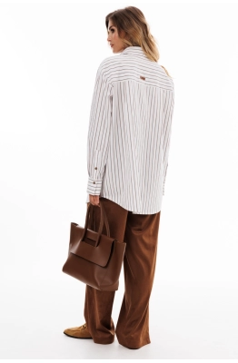 Блуза EOLA 2919 молочный в полоску Блуза EOLA 2919 молочный в полоску