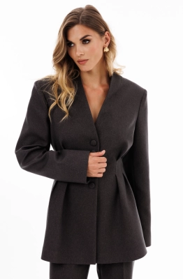 Жакет EOLA 2924 серо-коричневый меланж Жакет EOLA 2924 серо-коричневый меланж