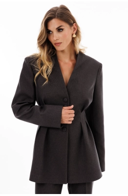 Жакет EOLA 2924 серо-коричневый меланж 