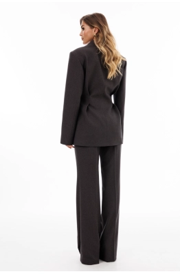 Брюки EOLA 2925 серо-коричневый меланж 