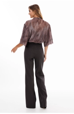 Брюки EOLA 2925.1 серо-коричневый меланж 