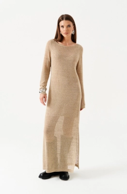 Платье ELLETTO LIFE 1107 бежевый  Платье ELLETTO LIFE 1107 бежевый