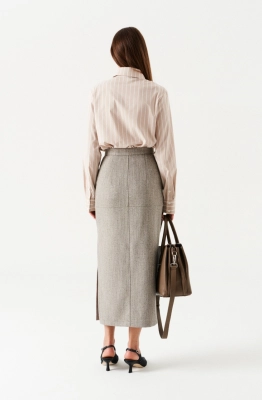 Блуза ELLETTO LIFE 3877 бежево-молочный  Блуза ELLETTO LIFE 3877 бежево-молочный