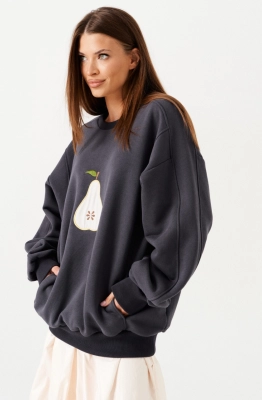 Свитшот ELLETTO LIFE 3887 темно-серый  Свитшот ELLETTO LIFE 3887 темно-серый