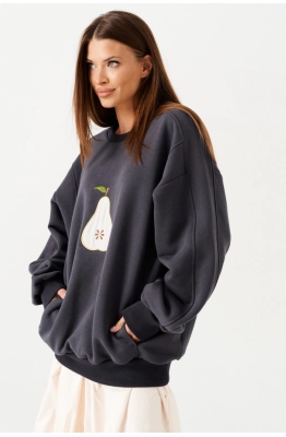 Свитшот ELLETTO LIFE 3887 темно-серый 