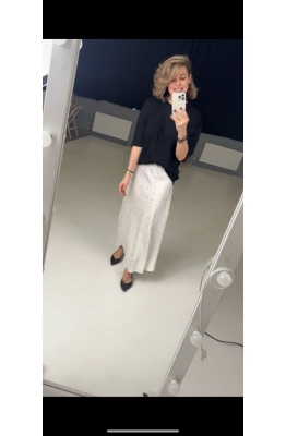 Юбка SODA 4823 молоко в горох 