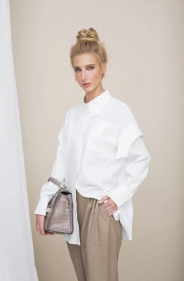 Блуза SODA 5504 молоко 