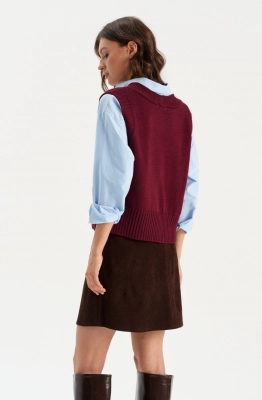 Жилет RomGil РВ0273-ШЕ5 бордовый  Жилет RomGil РВ0273-ШЕ5 бордовый