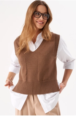 Жилет RomGil РВ0273-ШЕ5 коричневый 