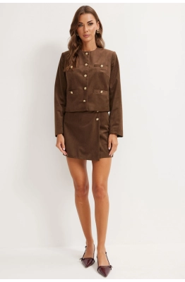 Костюм Lyushe 4163 коричневый 