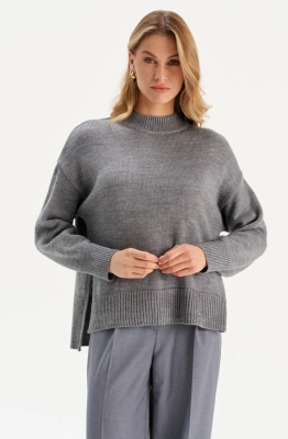 Джемпер RomGil РВ0274-ШЕ5 серый 