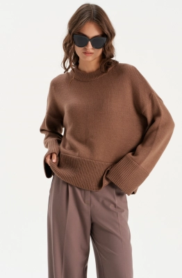 Джемпер RomGil РВ0275-ШЕ5 коричневый 