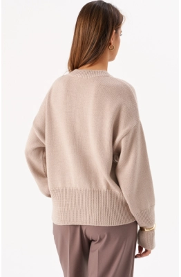 Джемпер RomGil РВ0277-ШЕ5 светло-бежевый Джемпер RomGil РВ0277-ШЕ5 светло-бежевый
