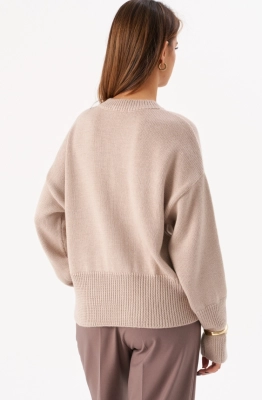 Джемпер RomGil РВ0277-ШЕ5 светло-бежевый Джемпер RomGil РВ0277-ШЕ5 светло-бежевый