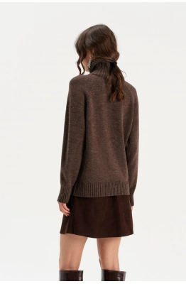 Свитер RomGil РВ0299-ШЕ5 коричневый меланж 