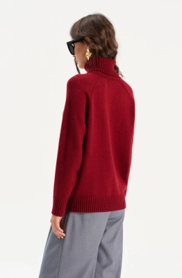 Свитер RomGil РВ0299-ШЕ5 красновато-бордовый  Свитер RomGil РВ0299-ШЕ5 красновато-бордовый