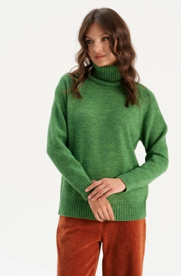 Свитер RomGil РВ0299-ШЕ5 зеленый лист 