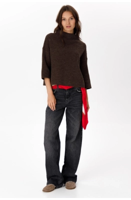 Джемпер RomGil РВ0300-ШЕ5 коричневый меланж 