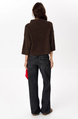 Джемпер RomGil РВ0300-ШЕ5 коричневый меланж  Джемпер RomGil РВ0300-ШЕ5 коричневый меланж