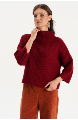 Джемпер RomGil РВ0300-ШЕ5 красновато-бордовый 
