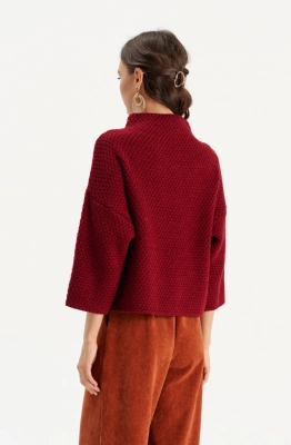 Джемпер RomGil РВ0300-ШЕ5 красновато-бордовый  Джемпер RomGil РВ0300-ШЕ5 красновато-бордовый