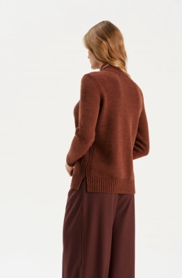 Джемпер RomGil РВ0309-ШЕ5 коричневый  Джемпер RomGil РВ0309-ШЕ5 коричневый