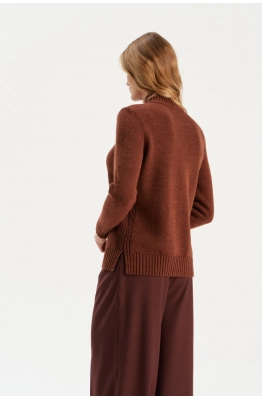 Джемпер RomGil РВ0309-ШЕ5 коричневый Джемпер RomGil РВ0309-ШЕ5 коричневый