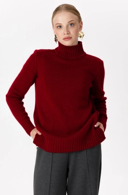 Джемпер RomGil РВ0309-ШЕ5 красновато-бордовый 