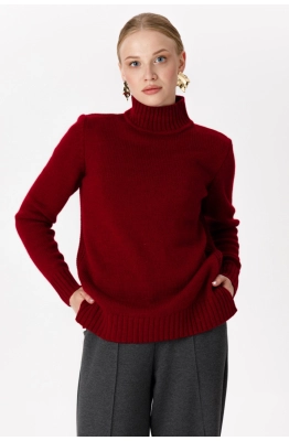 Джемпер RomGil РВ0309-ШЕ5 красновато-бордовый 