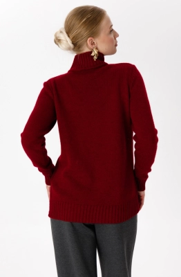 Джемпер RomGil РВ0309-ШЕ5 красновато-бордовый  Джемпер RomGil РВ0309-ШЕ5 красновато-бордовый