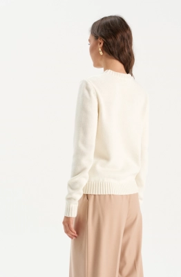 Джемпер RomGil РВ0310-ШЕ5 белый  Джемпер RomGil РВ0310-ШЕ5 белый