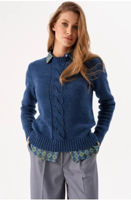 Джемпер RomGil РВ0310-ШЕ5 индиго 