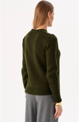 Джемпер RomGil РВ0310-ШЕ5 темно-оливковый Джемпер RomGil РВ0310-ШЕ5 темно-оливковый