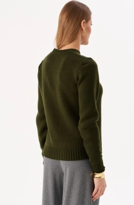 Джемпер RomGil РВ0310-ШЕ5 темно-оливковый  Джемпер RomGil РВ0310-ШЕ5 темно-оливковый