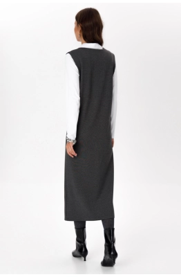 Сарафан RomGil РП0084-ВИ5 серый меланж Сарафан RomGil РП0084-ВИ5 серый меланж