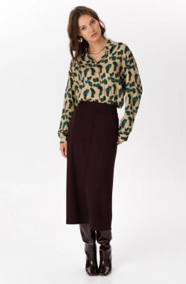 Юбка RomGil РП0087-ВИ5 шоколадный  Юбка RomGil РП0087-ВИ5 шоколадный