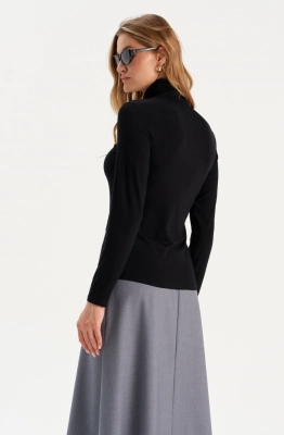 Джемпер RomGil РП0090-ВИ5 черный  Джемпер RomGil РП0090-ВИ5 черный