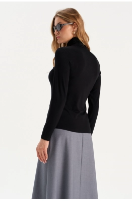 Джемпер RomGil РП0090-ВИ5 черный Джемпер RomGil РП0090-ВИ5 черный
