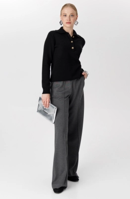 Брюки RomGil РП0091-ВИ5 серый меланж  Брюки RomGil РП0091-ВИ5 серый меланж