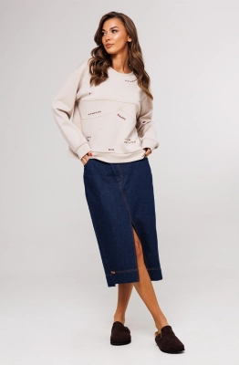 Юбка Buter 3113 темно-синий  Юбка Buter 3113 темно-синий