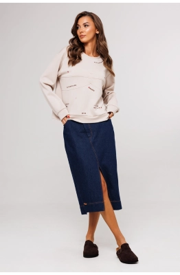 Юбка Buter 3113 темно-синий 