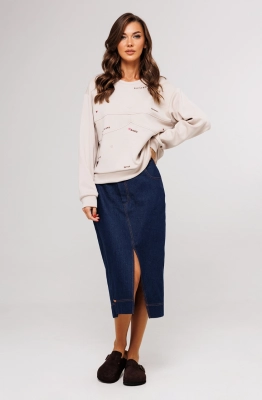 Джемпер Buter 3165 бежевый  Джемпер Buter 3165 бежевый