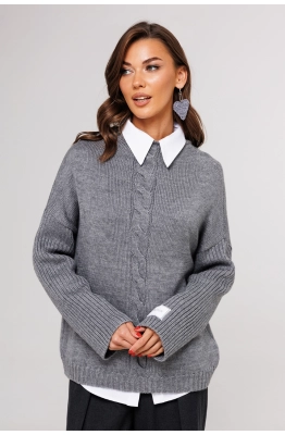 Джемпер Buter 3168 серый 