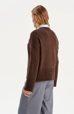 Джемпер RomGil РВ0275-ШЕ5 кофе  Джемпер RomGil РВ0275-ШЕ5 кофе