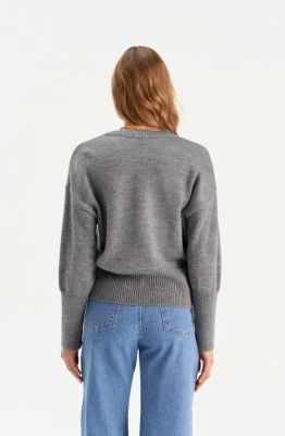 Джемпер RomGil РВ0277-ШЕ5 серый  Джемпер RomGil РВ0277-ШЕ5 серый