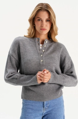 Джемпер RomGil РВ0277-ШЕ5 серый 