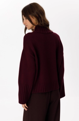 Джемпер RomGil РВ0285-ШЕ5 ежевичный  Джемпер RomGil РВ0285-ШЕ5 ежевичный