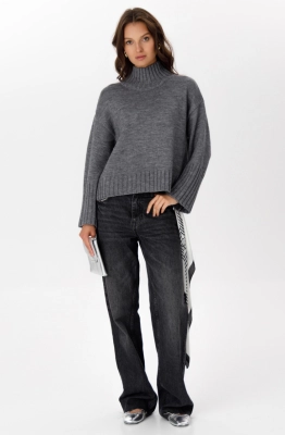 Джемпер RomGil РВ0285-ШЕ5 серый 