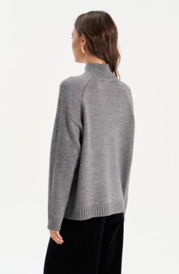 Джемпер RomGil РВ0304-ШЕ5 серый  Джемпер RomGil РВ0304-ШЕ5 серый
