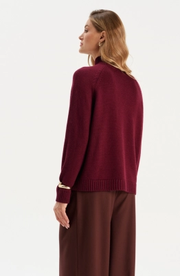 Джемпер RomGil РВ0304-ШЕ5 бордовый  Джемпер RomGil РВ0304-ШЕ5 бордовый